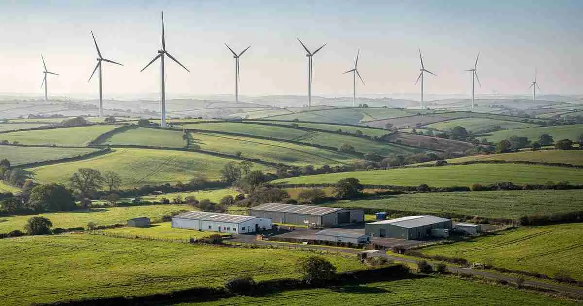 Photorealistic image for article about green energy business uk